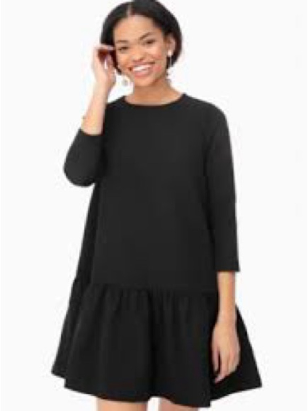 JCrew Women’s Black Drop-Waist Dress - Size 8